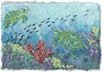 turtles underwater